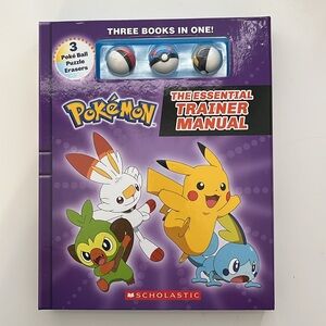 Scholastic Pokémon Trainer Guide with Poké Ball Erasers - Purple